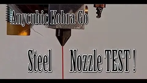 Will the Anycubic Kobra Go Steel Nozzle Pass This Important Test?