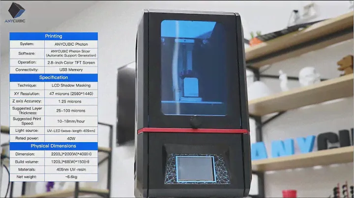 ANYCUBIC Photon---Fully Integrated High Resolution Desktop Resin 3D Printer