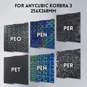 Комбинированная сборная пластина Anycubic Kobra 3 256x268 без магнитной пружины, стальной лист PEO PET, двусторонняя Подогреваемая кровать Anycubic Kobra 3 (art.: 3920c7f8ebdae)