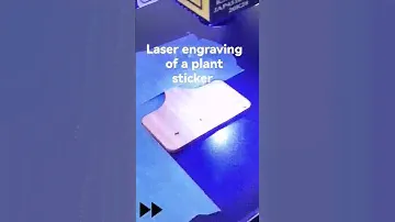 Laser engraving of a plant sticker with Anycubic pro mega