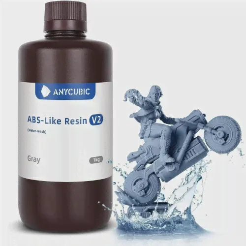 Anycubic ABS Like V2 (водорастворимая), Серая фотополимерная смола-0
