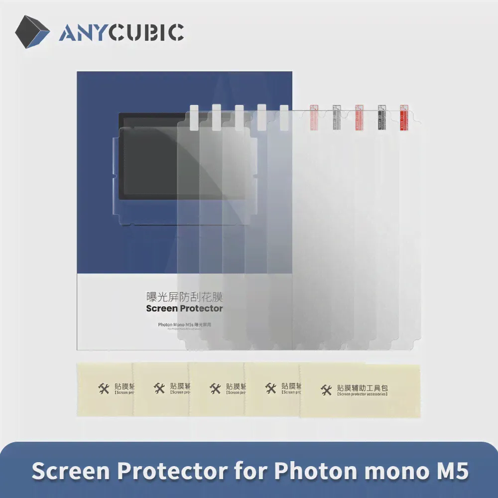 ANYCUBIC 5 шт. Защитная пленка для экрана Photon mono M5 LCD 3D Принтер Аксессуар-0