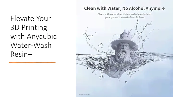 Elevate Your 3D Printing with Anycubic Water-Wash Resin+