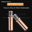 🛍 Биметаллический титановый сплав горловой теплоотвод для ANYCUBIC Mega S ANYCUBIC Mega Pro ANYCUBIC Vyper 1,75 мм нить