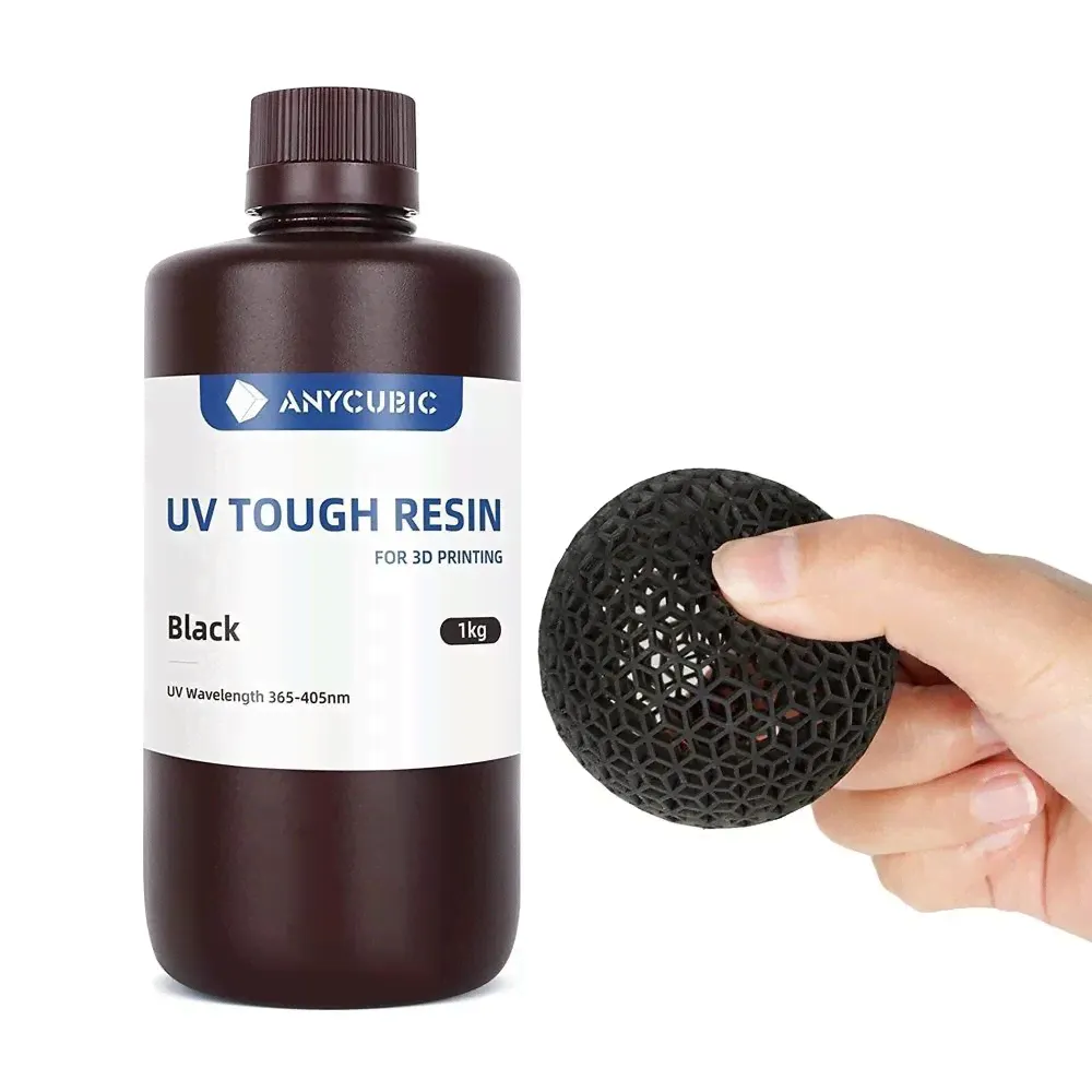 Фотополимерная смола Anycubic Tough Resin для 3D принтера, черная 1л.-0