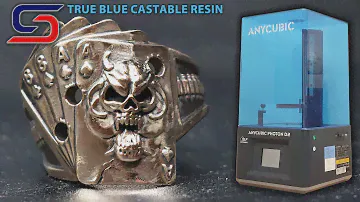 Siraya Tech True Blue castable resin on the Anycubic Photon D2 DLP 3D printer - by VOGMAN