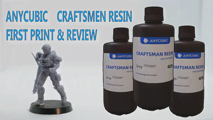 Anycubic Craftsmen Grey Resin First Print & Mini Review ft-Sonic Mini 8k Resin Printer