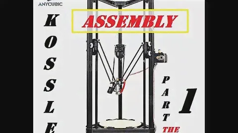 Assembling The AnyCubic Kossel 3d Printer From GearBest (Part 1 The Frame)