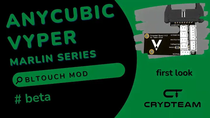 Anycubic Vyper - BLTouch Mod #Marlin #firstview