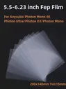 🛍 Пленка FEP 6.23 дюйма 200*140*0.15мм для ANYCUBIC Photon Mono 4K Photon Ultra Photon D2 Elegoo Запчасти для 3D-принтеров Аксессуары LCD SLA