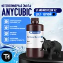 Фотополимерная смола Anycubic Standard Resin V2. Черная