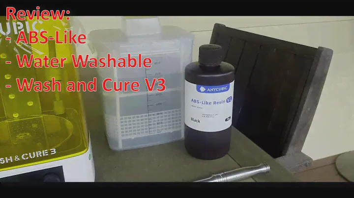Anycubic ABS-Like Water Washable UV curing Resin. Was and Cure V3. Review. Tool Hanger Holder thing.