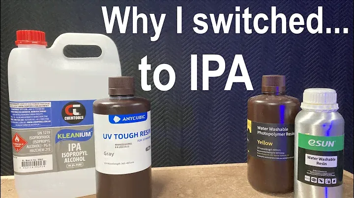 IPA vs Water Washing 3D Resin Prints