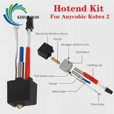 Для Anycubic Kobra 2 Hotend 24 в 60 Вт горло для Kobra 2 Hotend сопло термистора тепловой блок сопло нагревательный стержень тефлоновая трубка (art.: 3920c3d06ccbc)