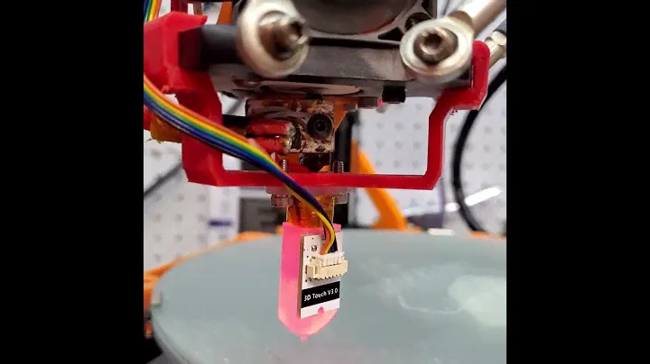 Demonstration of DesertBuckeye42's Anycubic Kossel BLTOUCH mount