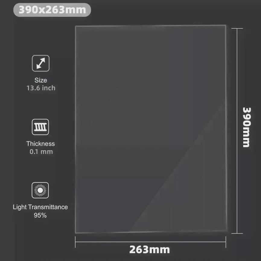 Пленка FEP 13.6 дюймов 390*263*0.1мм для ANYCUBIC Photon M3 Max запчасти для 3D-принтеров аксессуары ЖК-экран SLA (art.: 3920bf180c1eb)-4