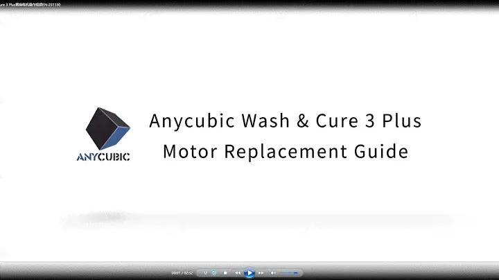 Anycubic Wash & Cure 3 Plus motor replacement guide