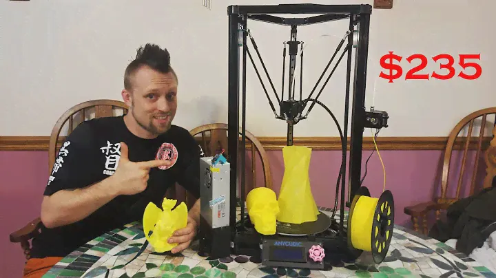 Anycubic Kossel Linear Plus 3D Printer Unboxing and Review.  High Performace Delta 3D Printer
