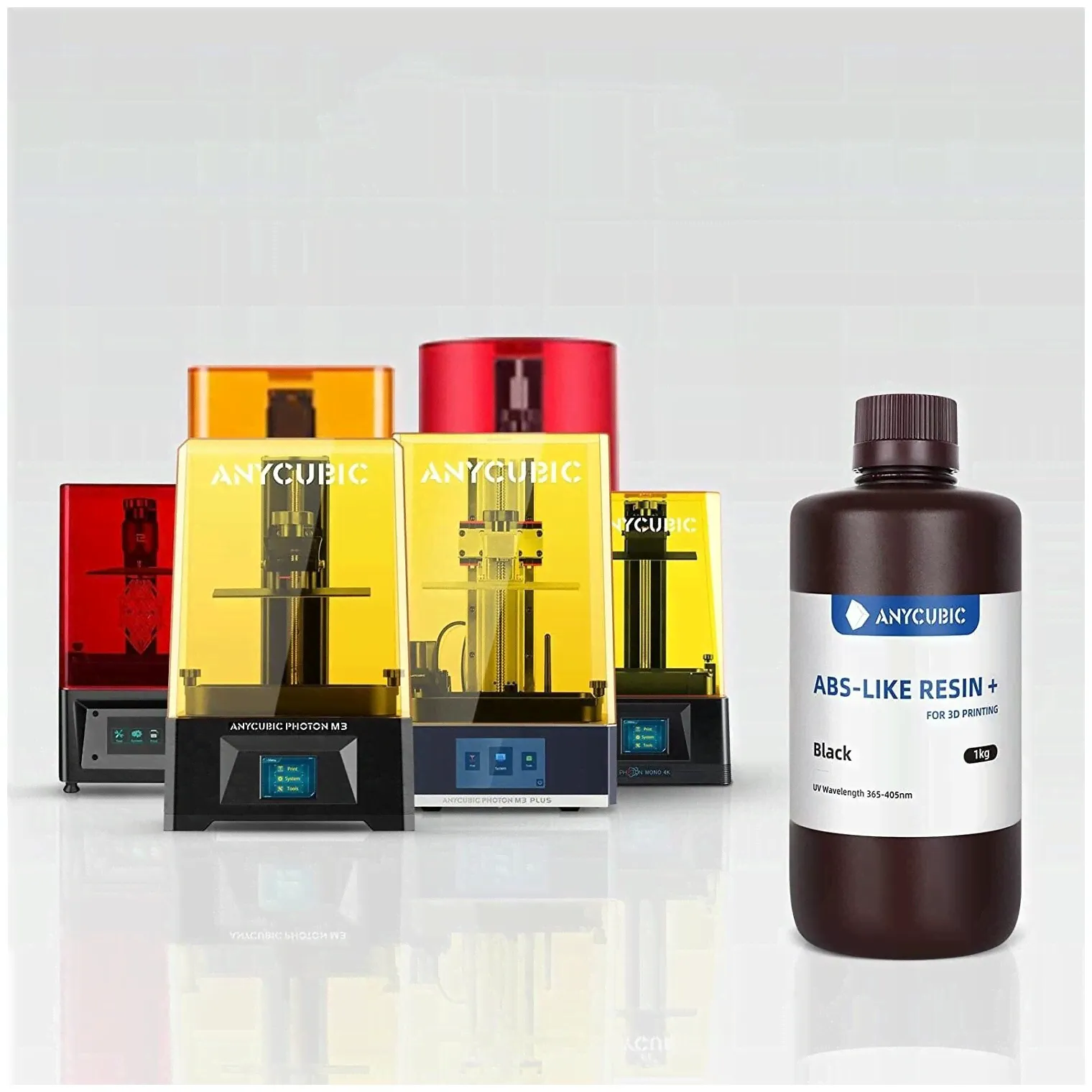 Фотополимерная смола Anycubic ABS-Like Resin+ (Прозрачный) 1л-4