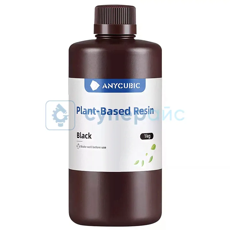 Смола фотополимерная Anycubic ECO Plant-based UV Resin, на растительной основе, черная, 1 кг
