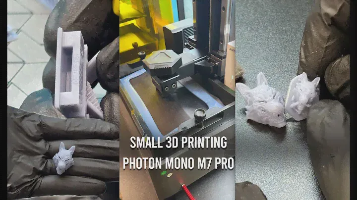 High detailed Small 3D Printing with the new 14k resolution Photon Mono M7 Pro