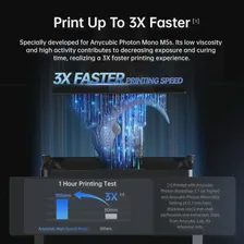 Высокоскоростная Смола ANYCUBIC, УФ-смола с низкой вязкостью для 3D принтера Photon M5S, 5 раз быстрая скорость печати (art.: 3920c21073dec)