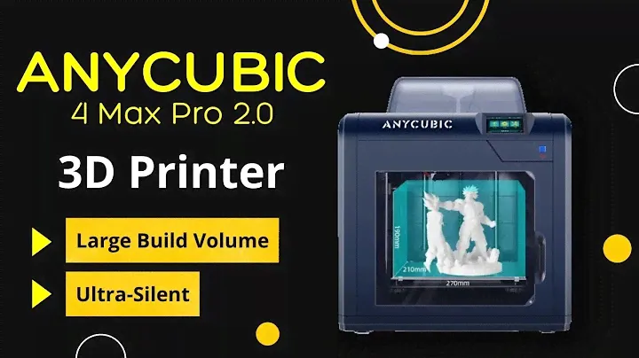 3D printer Ultra silent l Large Build Volume l ANYCUBIC 4Max Pro 2.0.