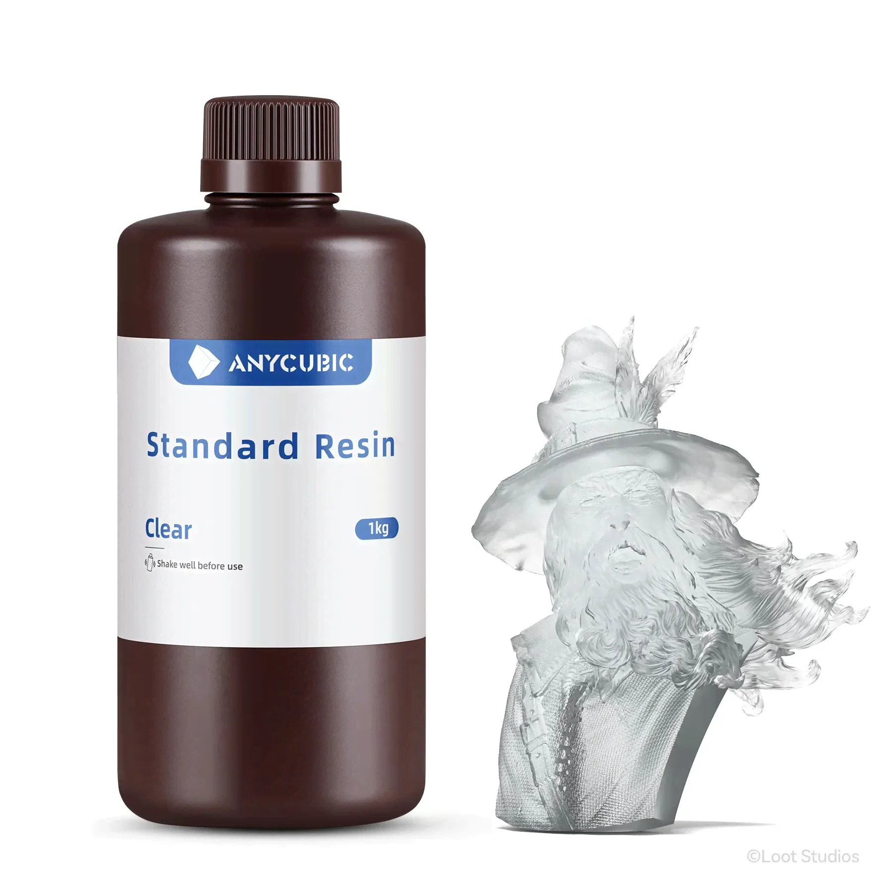 Фотополимерная смола Anycubic Standart Resin, 1л. Прозрачная