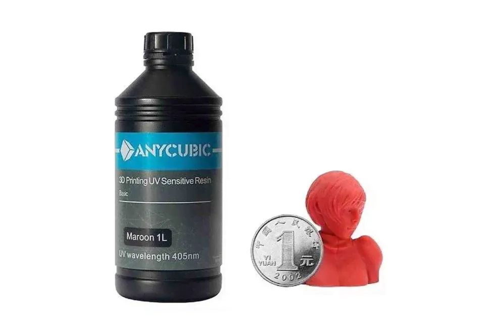 Фотополимер Anycubic Basic Resin Maroon (1 кг)