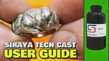 Siraya Tech Cast (Castable Resin) USER GUIDE - casting a silver ring