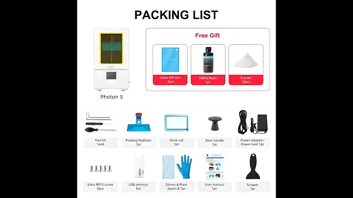 ANYCUBIC Photon S 3D Printer Dual Z axis Quick Slice 405nm Matrix UV Module SLA 3d Printer Resin Pho
