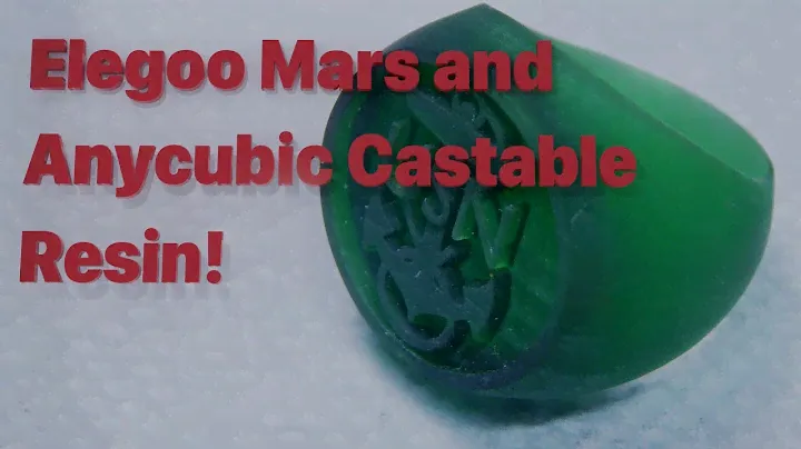 Elegoo Mars and the Anycubic Castable Resin, Settings and Results