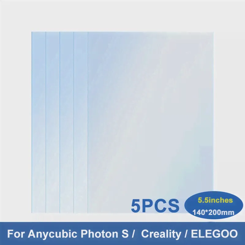 🛍 5 шт. FEP пленка 5,5 В 200*140 мм для ANYCUBIC Photon S для Elegoo Mars 0,15 мм УФ Смола 3D принтеры выпуск пленки лист FEP