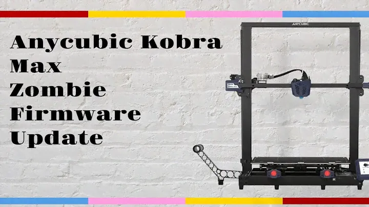 Anycubic Kobra Max Zombie3D firmware update, 0.0.1 baby steps and filament change during print