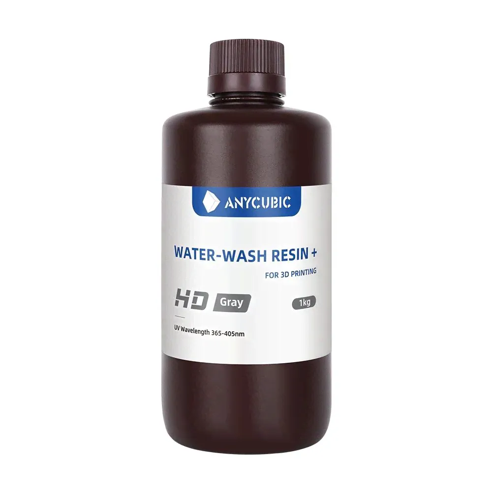 Фотополимерная водосмываемая смола Anycubic Water Wash Resin+ HD серая-0